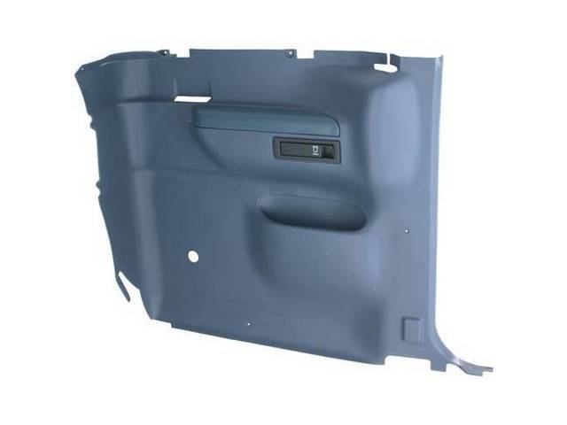 Interior Rear Corner Trim Panel, LH, Blue