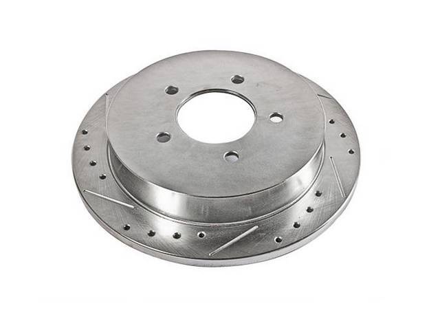Rear Disc Brake Rotor, Power Slot, RH