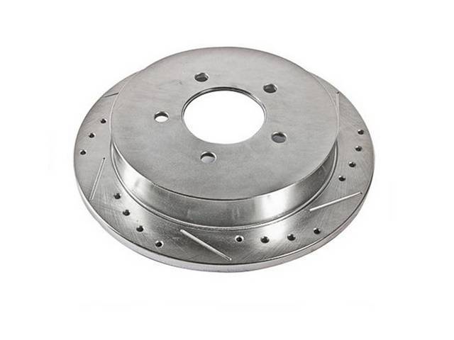 Rear Disc Brake Rotor, Power Slot, LH