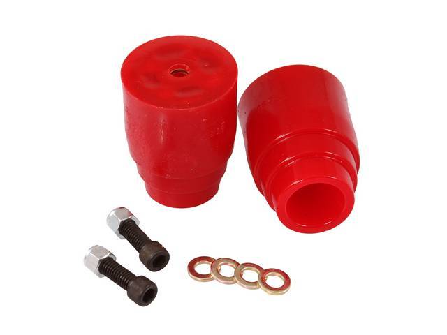 Axle Bumpers, Polyurethane, Red