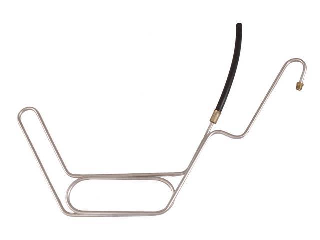 Power Steering Oil Cooler Return Line, Stainless Steel