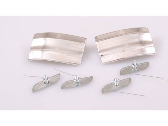 Cab Corner Back Panel Side Molding Set