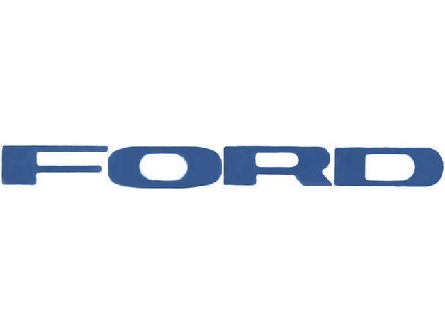 TRANSFER EMBLEM, TAILGATE, "FORD", dark blue