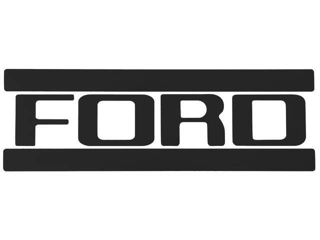 FORD Tailgate Transfer Emblem, Black