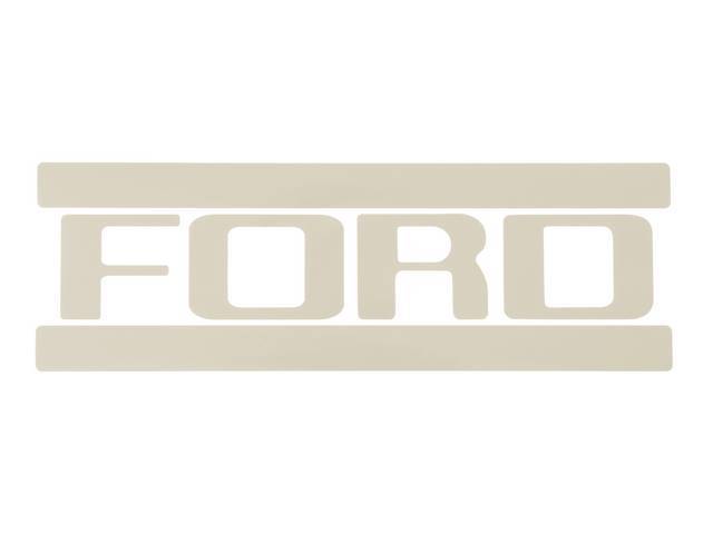FORD Tailgate Transfer Emblem, White