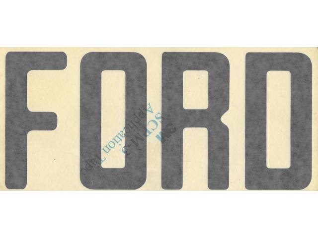 Tailgate Transfer Letter Set, FORD, Black
