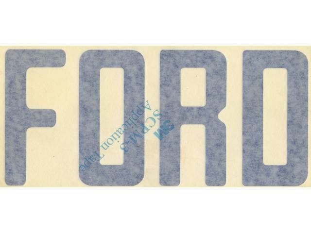Tailgate Transfer Letter Set, FORD, Blue