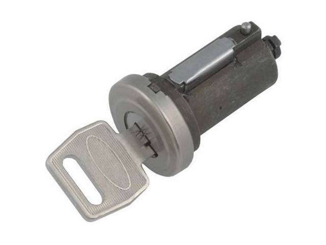 Tailgate Lock Cylinder and Keys, Bright Finish