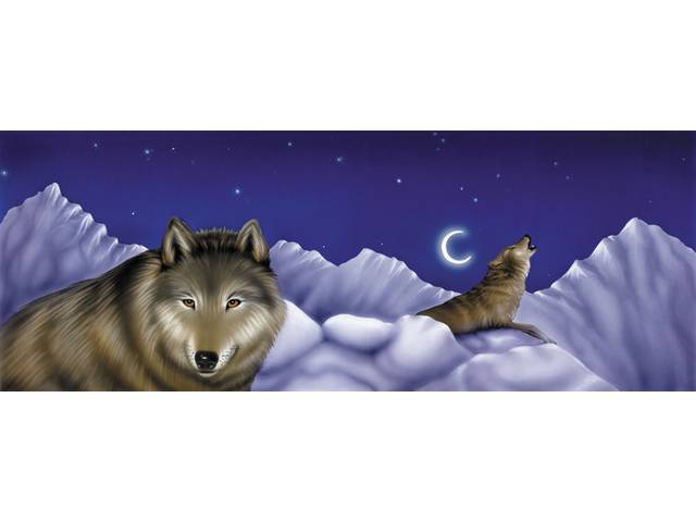 GLASSCAPES™, REAR WINDOW GRAPHICS, WOLVES,PRESSURE SENSITIVE ALLOWS