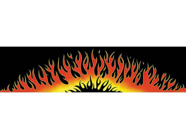 GLASSCAPES™, REAR WINDOW GRAPHICS, SIZZLIN’ HOT FLAMES,PRESSURE