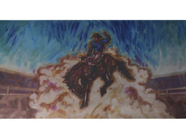 GLASSCAPES™, REAR WINDOW GRAPHICS, RODEO,PRESSURE SENSITIVE ALLOWS