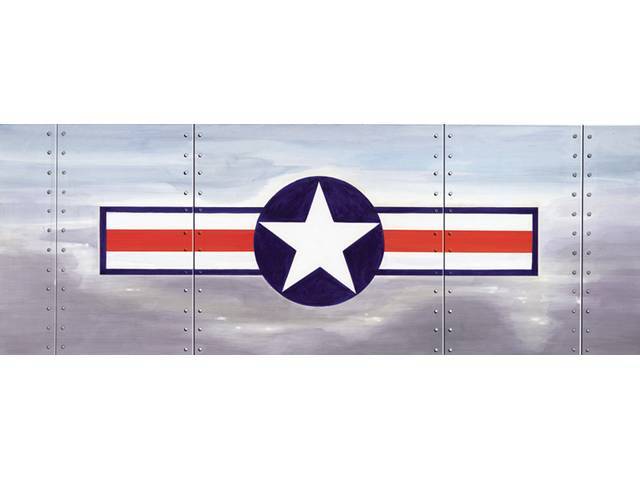 GLASSCAPES™, REAR WINDOW GRAPHICS, STAR AND BAR (FIGHTER