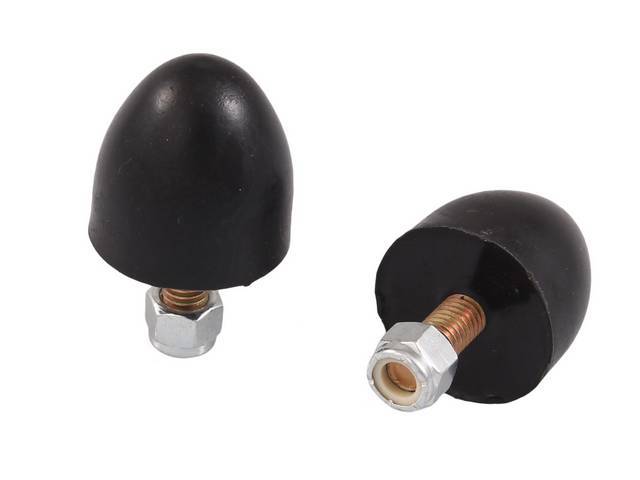 Suspension Bumpers, Polyurethane, 1 9/16 Tall, Black