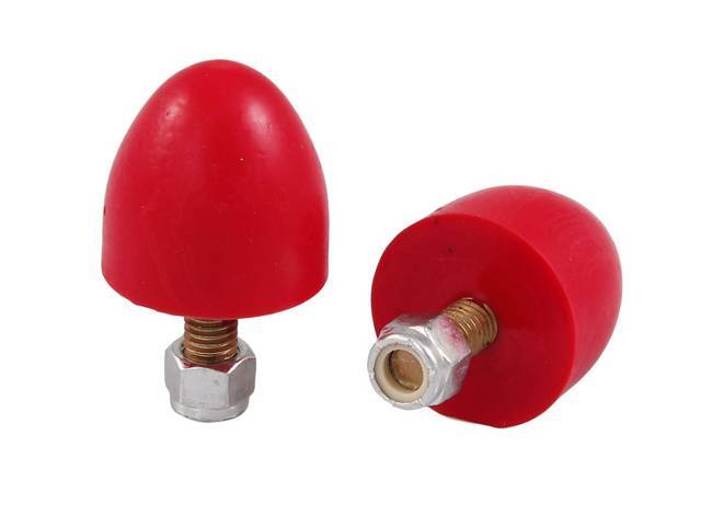 Suspension Bumpers, Polyurethane, 1 9/16 Tall, Red