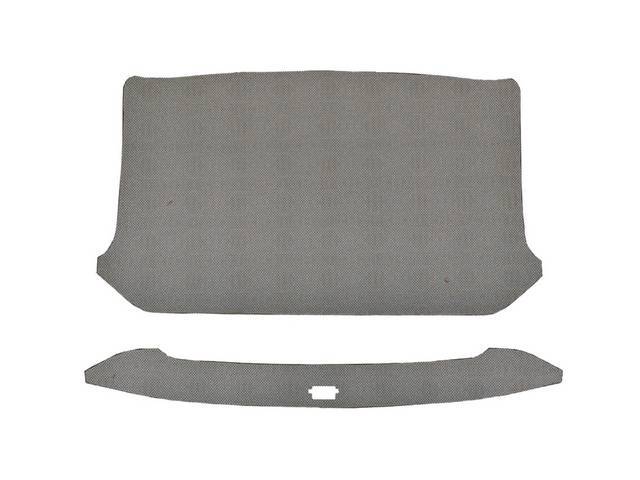 HEADLINER, GRAY, PERFORATED