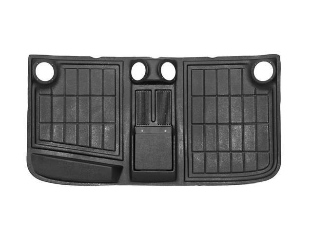 HIGHLINER, Headliner with Radio and Speaker Boxes Molded In, Black