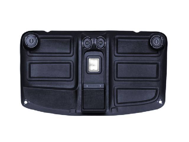HIGHLINER, Headliner with Radio and Speaker Boxes Molded In, Graphite