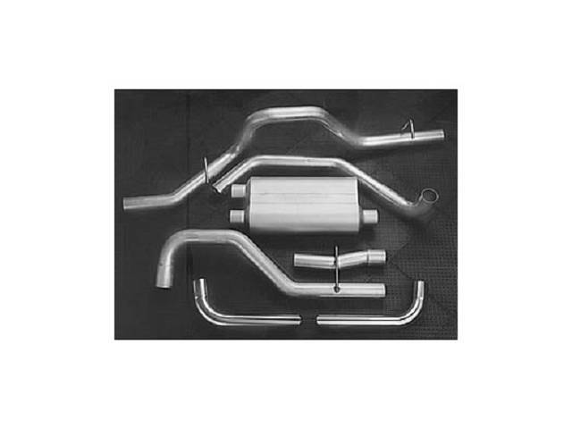FLOWMASTER FORCE II,DUAL 2.5 INCH OUTLETS, SINGLE
