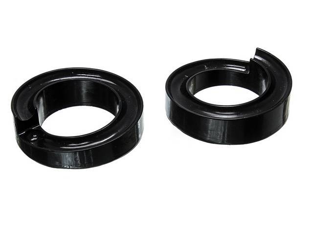 Front Spring Insulators, Polyurethane, Black