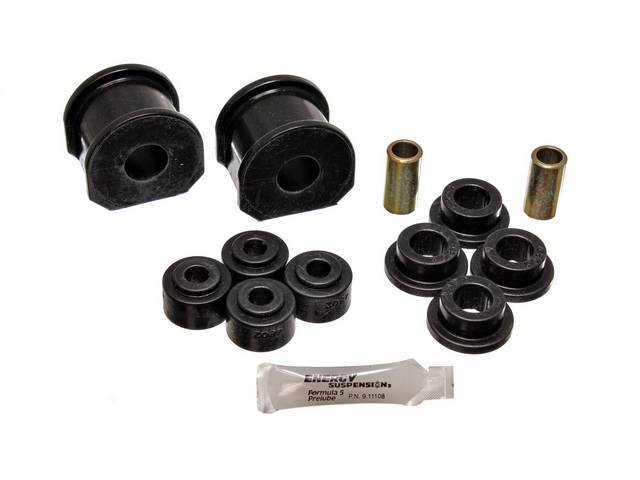Rear Sway Bar Bushing Kit, Style B, Polyurethane, 7/8 Bar, Black