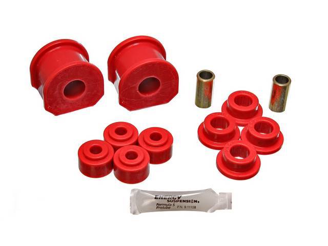 Rear Sway Bar Bushing Kit, Style B, Polyurethane, 1 Bar, Red