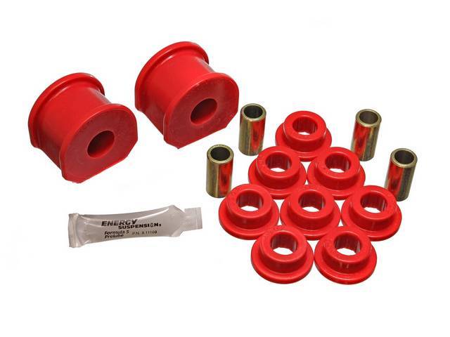 Rear Sway Bar Bushing Kit, Style A, Polyurethane, 7/8 Bar, Red