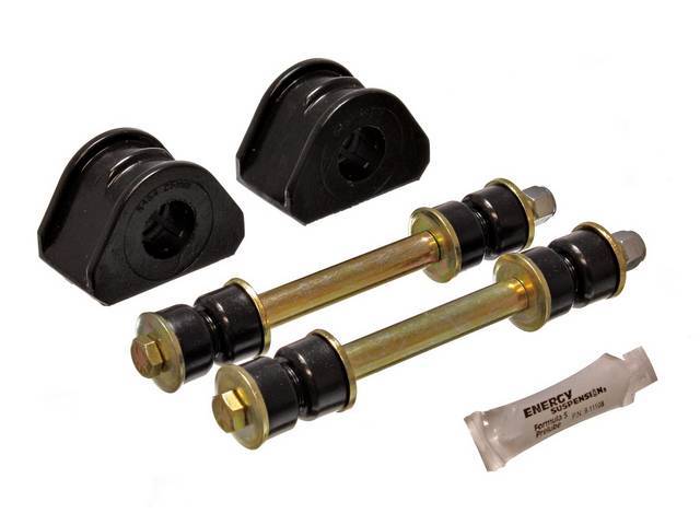 Front Sway Bar Bushing Kit, Polyurethane, 27mm Bar, Black