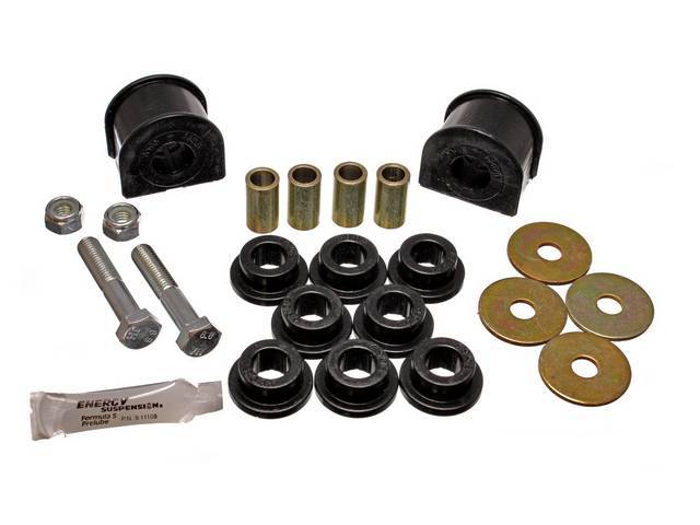 Rear Sway Bar Bushing Kit, Polyurethane, 22mm, Black
