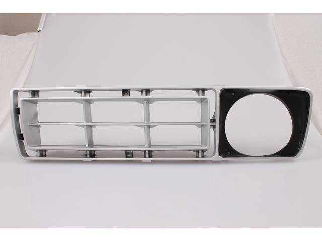 Radiator Grille, LH, Argent