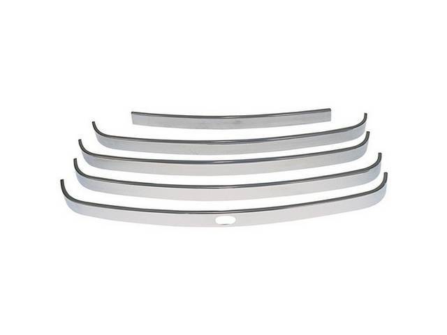Radiator Grille Bars, Polished Stainless Steel