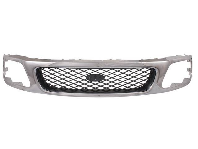 Radiator Grille, Chrome and Gray
