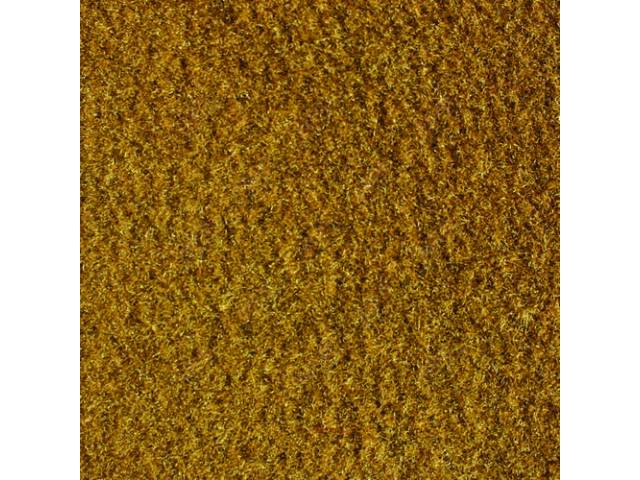 CARPET, CUT PILE NYLON, MOLDED, COMPLETE, BUCKSKIN