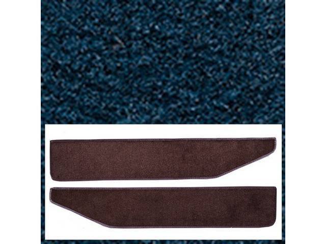 Door Panel Carpets, Nylon Cut Pile, Ford Blue