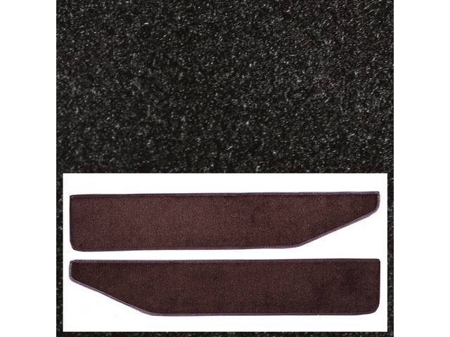 Door Panel Carpets, Nylon Cut Pile, Black