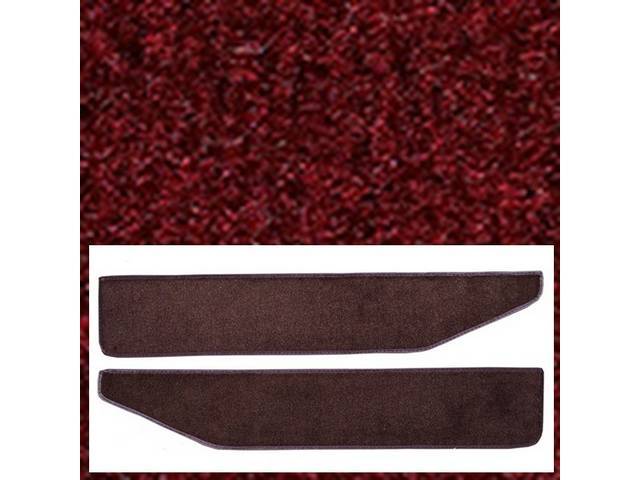Door Panel Carpets, Nylon Cut Pile, Maroon