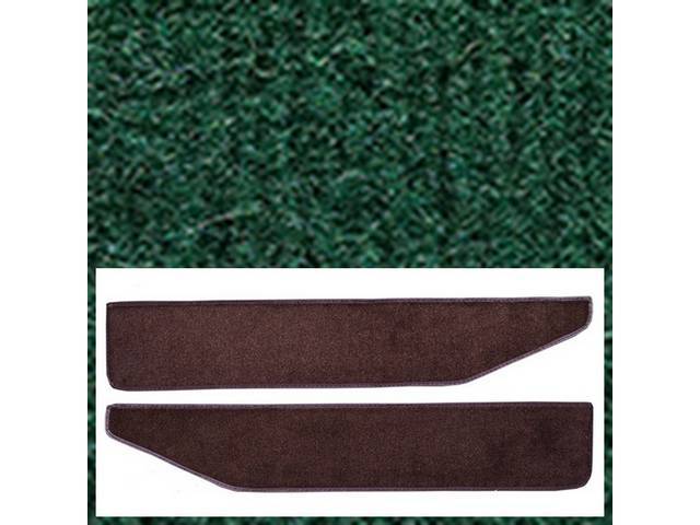 Door Panel Carpets, Nylon Cut Pile, Jade Green