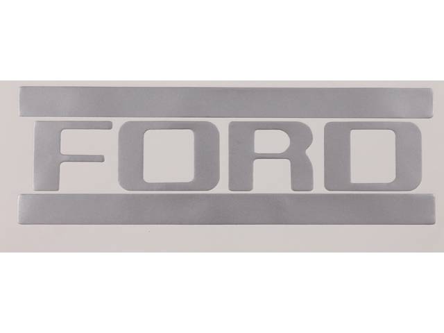 FORD Tailgate Transfer Emblem, Silver