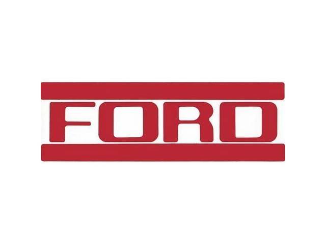 FORD Tailgate Transfer Emblem, Red