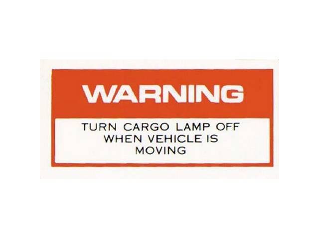 Cargo Light Warning Interior Decal