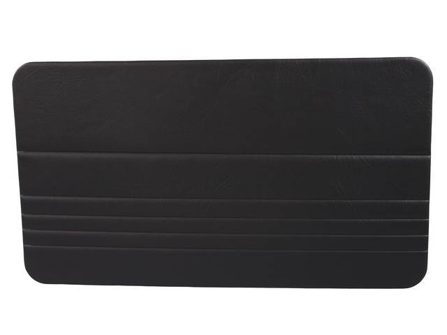 Door Panels, Original Small Style, Oxen Grain Vinyl, Black
