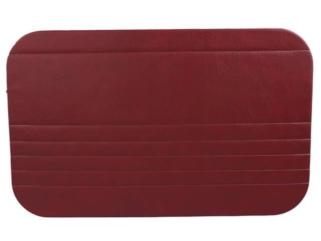 Door Panels, Original Large Style, Oxen Grain Vinyl, Maroon