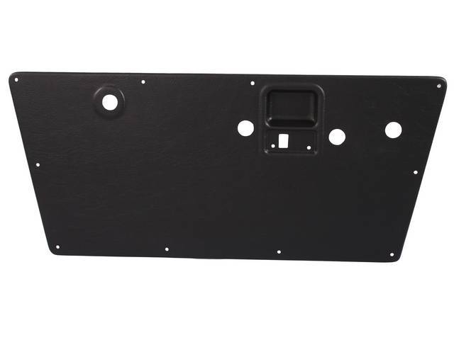 DOOR PANELS, Replacement Flat Style, Black