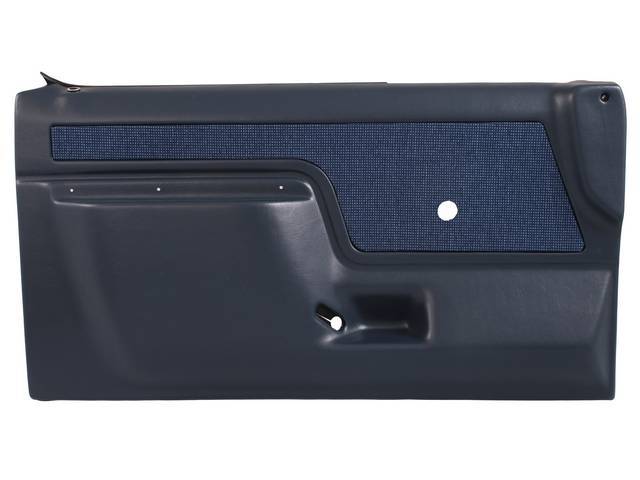 DOOR PANELS, Replacement Style, Shadow Blue with Blue Cloth Inserts