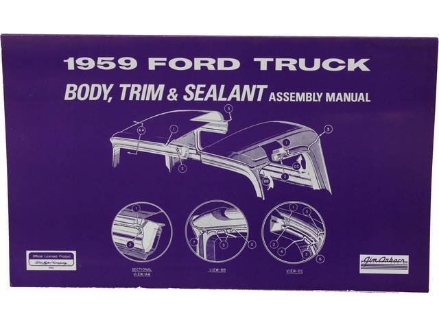 Body & Interior Assembly Manual, 1959 F-Series Truck