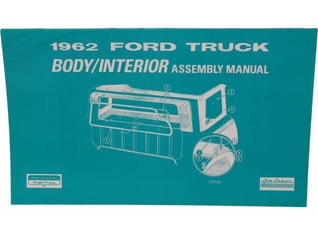 Body & Interior Assembly Manual, 1962 F-Series Truck