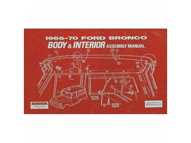 Body & Interior Assembly Manual, 1966-70 Bronco
