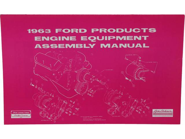 Engine Equipment Assembly Manual, 1963 Ford Truck Products