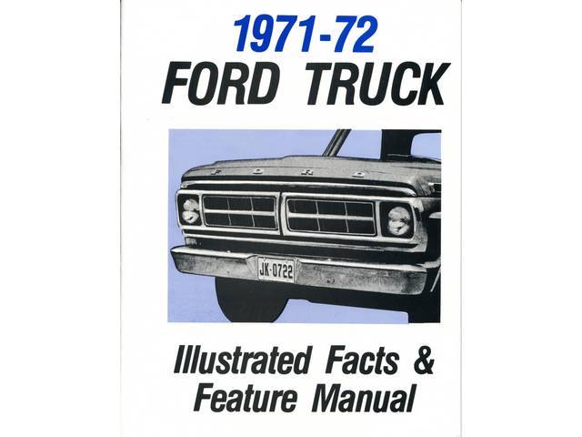 1971-72 Ford Truck Illustrated Dealer Facts and Feature Manual