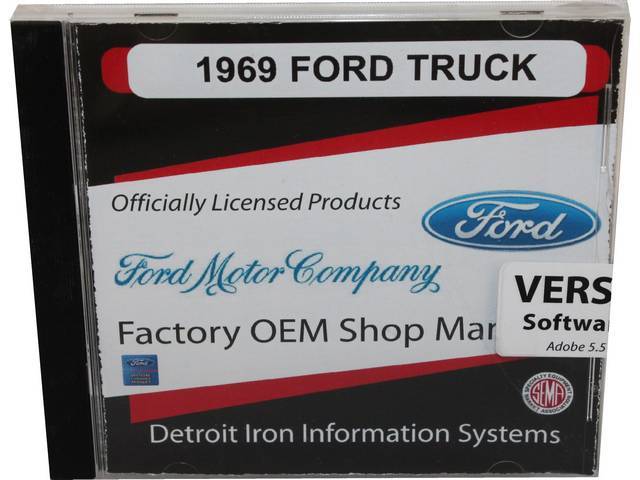 Shop Manual on USB Drive, 1969 Ford Truck and Bronco