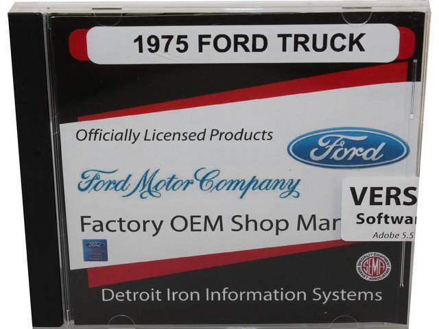 Shop Manual on USB Drive, 1975 Ford Truck and Bronco